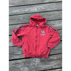 WINNER’S CIRCLE Dale Jr #8 Child Sz 5/6 Red Sweatshirt Hooded Zip Preowned Vtg